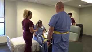 Physical Therapy Transfer Training  How To Transfer From Wheelchair To Bed [upl. by Nevsa]