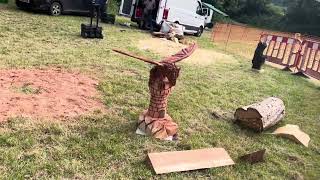 A fabulous range of wooden sculpture at Caerleon festival 2024 [upl. by Milah]