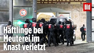 Gefängnismeuterei Polizei stürmt Knast in Thüringen  JVA Untermaßfeld [upl. by Gersham146]